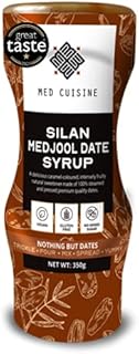 Med Cuisine Silan - 350GR - 100% Pure & Natural Dates Syrup (Date Honey) - Vegan, Refined Sugar-Free, Paleo-Friendly, Gluten-Free, Squeeze Bottle