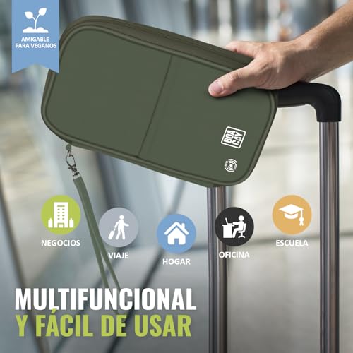 BOACAY Portadocumentos de Viaje Familiar con RFID, Cartera de Mujer y Hombre, Funda Pasaporte y Organizador de Documentos para Tarjetas, Billetes, Accesorios - imagen 6