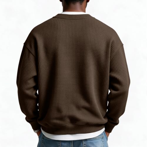moolBeko Men's Textured Waffle Layered-Look Long-Sleeve Tee - image 7