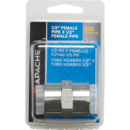 Image of Apache 39035414 1 /2 inch Female Pipe x 1 /2 inch Female Pipe Hydraulic Adapter (Style 5000)