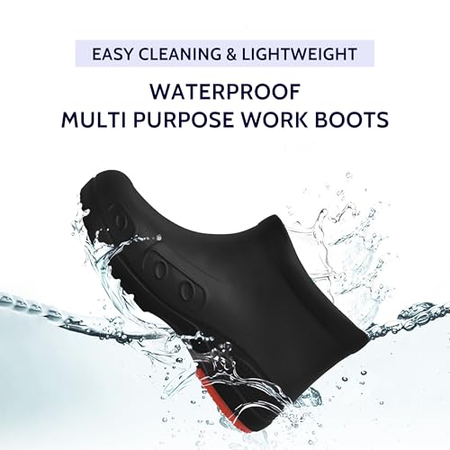 YUNGPRIME Men's and Women's Versatile Waterproof Slip-Resistant Work Boots with Removable Insole - Non-Slip Work Boots, Oil-Resistant Chef Shoes, Restaurant Shoes2