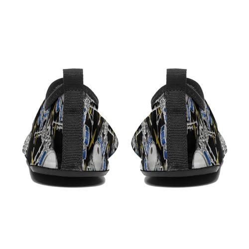 Drum Kit Instrument Lightweight Water Shoes Socks Non Slip Shoes for Women Men Beach Swim River3