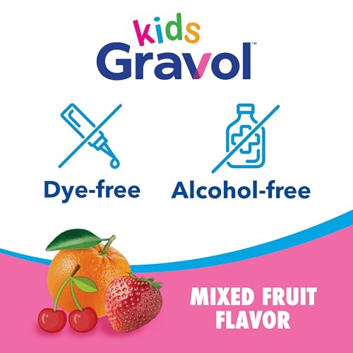 Image of Gravol Kids Liquid for Motion Sickness Relief and Nausea Prevention, 2.5 fl oz (75 ml) (Pack of 2)