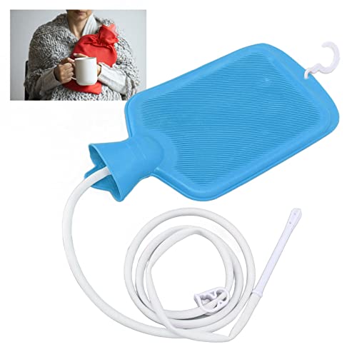 Kit de saco para enema 2L, flexível, macio, fácil de usar, kit profissional para enema portátil e aj
