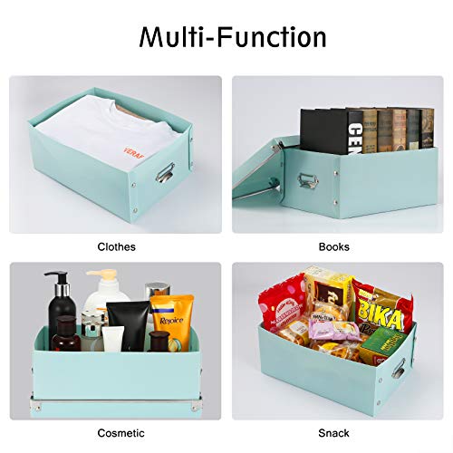 Seekind Foldable Storage Box With Lids And Handles Decorative, 3 In 1 Set, Multiple Size Plastic Box For Clothes, Toys, Cosmetic, Books … #TOP1