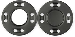 6PCS/Set Magnet Buttons Sewing Supplies Magnetic Metal Buckle 3 Pairs Invisible Snap Buttons Fastener for Clothing Coat Handmade DIY Accessory (13mm, Black)