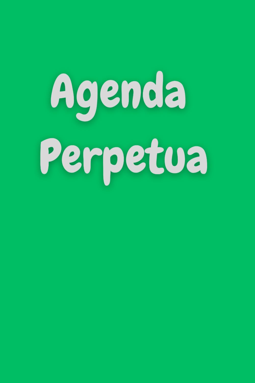 Agenda Perpetua (Spanish Edition)