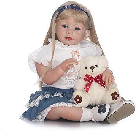 Amazon Decdeal 28インチ リボーンドール リアルな生き物のような新生児 可愛い女の子の人形 ソフトでかわいいクマのおもちゃ 子供の誕生日ギフト ぬいぐるみ おもちゃ