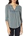 Lucky Brand Women's Lace Placket Top