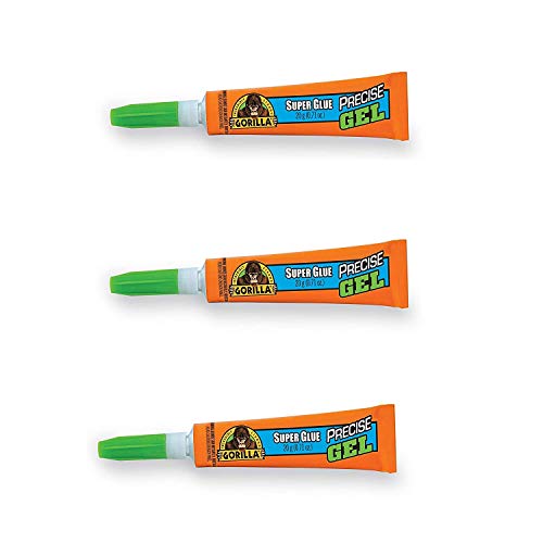 Gorilla 6802501 Ultra Control Super Glue Precise Gel, 15g, Clear (3-Pack)