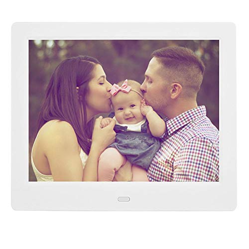 8 Zoll 16: 9 800x600 Digitales Fotoalbum - Digitaler Bilderrahmen für Partner/Gäste/Freunde/Familie/Arbeitskollegen - Unterstützt Musik- /