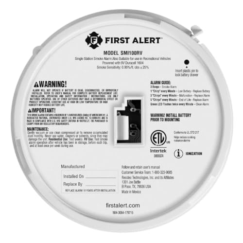 First Alert 1046846 RV Approved Battery-Operated Smoke Alarm - image 3