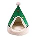 Balacoo Natale Casa per Animali Domestici Grotta Nido di Coccole Albero di Natale Modello Casa per Animali Domestici Grotta Nido di Coccole Morbido Letto per Animali Domestici per Cane