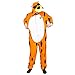 Cheetos Men's Chester Cheetah Fleece Costume Union Suit, Sun Orange/White, Small