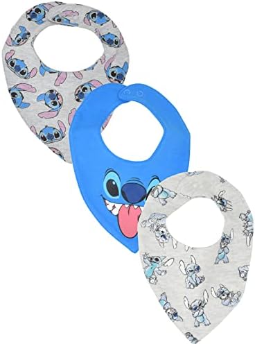 Disney Lilo & Stitch One Size 3 Pack Bibs OS
