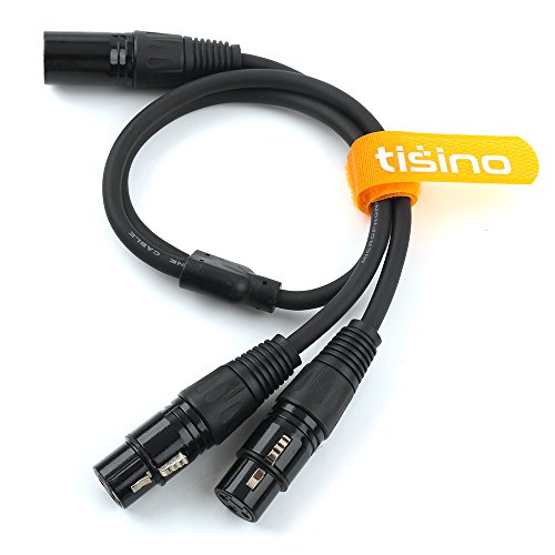 Tisino Xlr Y-Splitter Cable, Dual Female Xlr To Male Xlr Mic Combiner Y Cord Balanced Microphone Adaptor Patch Cable (3 Pin 2 Female To 1 Male)- 5 Feet #TOP1