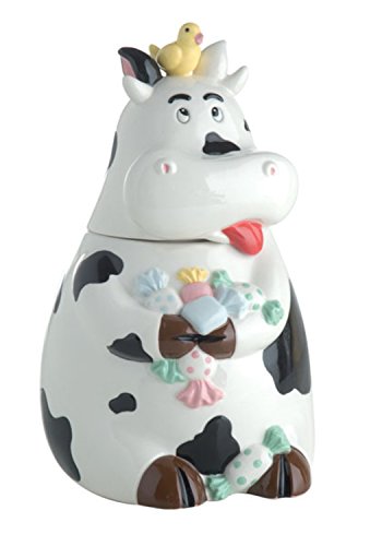 Brandani Barattolo Porta Biscotti Sonoro Mucca Ceramica