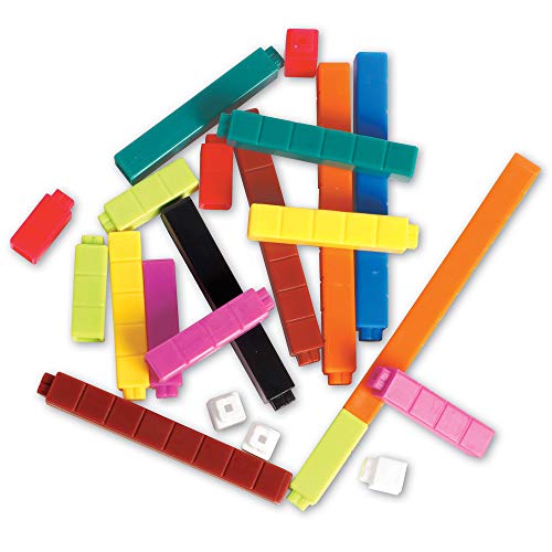 Cuisenaire Rods Plastic Connecting Classroom Set de mathématiques