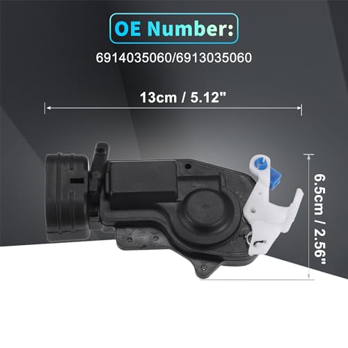 Image of X AUTOHAUX Replacement Rear Left Driver Right Passenger Side Power Door Lock Actuator Motor for Toyota 4Runner 98-02 Door Latch Actuator Assembly Replace No.6914035060 /6913035060 Black 1 Pair
