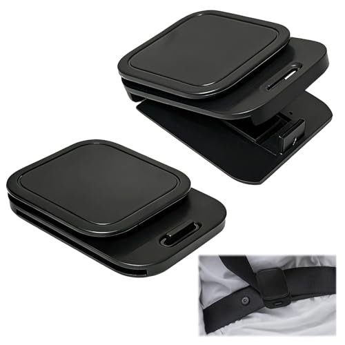 Seat Belt Clips Adjustable Anti-Slip Shoulder Limiter Adjuster Comfort and Safety Accessory for Car Sedans SUV RV MPV Black 2 Pack