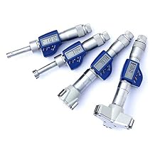1pcs IP54 Digital Three-Point Jaw Internal Micrometer Blind Hole 17-20mm Digimatic Inner Diameter Micrometer Accuracy 0.004mm Resolution 0.001mm mm/inch