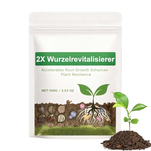 Polvere Radicante per Talee di Piante - 100g di Fertilizzante Organico con Nutrienti Stimolanti | Acceleratore di Crescita Radicale,Per la Crescita in Giardino Albero Orchidea Terreno e Acqua