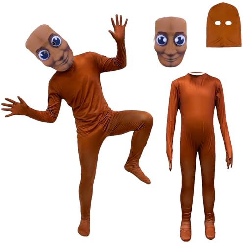 QIANAI Mono o Malla Disfraz para Niño – Tema Figura de Palitos, para Carnaval y Halloween (120)