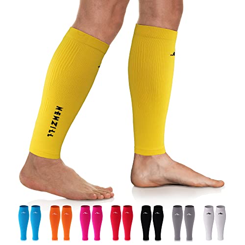 NEWZILL Compression Calf Sleeves (20-30mmHg) for Men & Women - Perfect Option to Our Compression Socks - for Running, Shin Splint, Medical, Travel, Nursing