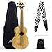 Produktbild AKLOT Ukulele basso Basso elettrico di bambù baritono 30"ukulele in legno massello con umidificatore per chiave di accordatura custodia morbida