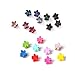 Produktbild Kongnijiwa 50 PC-Baby-Kinder Bunte Mini Retro-Blumen-Form Haarklemmen Claws Clips Hairpin Grip Haarschmuck
