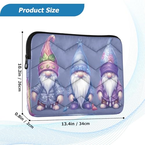Funda Cute Gnomes morado oscuro para laptop 13-14 pulgadas miniatura 3