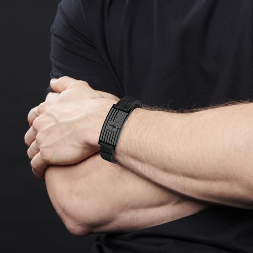 2pcs American Flag Bracelet for Men Adjustable Mens Bracelet with Cross Black Silver Green Men’s Link Bracelets Gift3