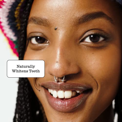 Twice Fluoride Free Hydroxyapatite Toothpaste, Gentle Charcoal Whitening. No Mess, Great Tasting, Complete Oral And Dental Care (Icy Mint Flavor - 1 Pack) #TOP6