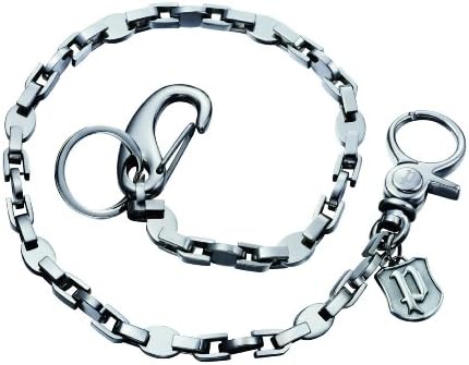 Police PJ22014CSS/01 – Catena portachiavi unisex, acciaio inossidabile, 558 mm
