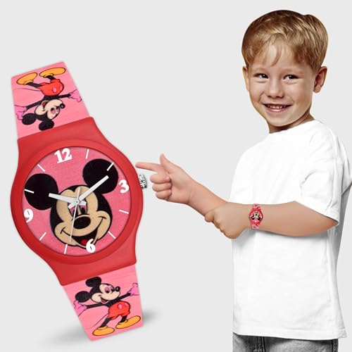 Image of Acnos Character Kid's Happy Colorful Water-Resistant Durable Watch for Boys Kids Boy with Fun Designs Adjustable Strap Positive Messages Watch for Kids