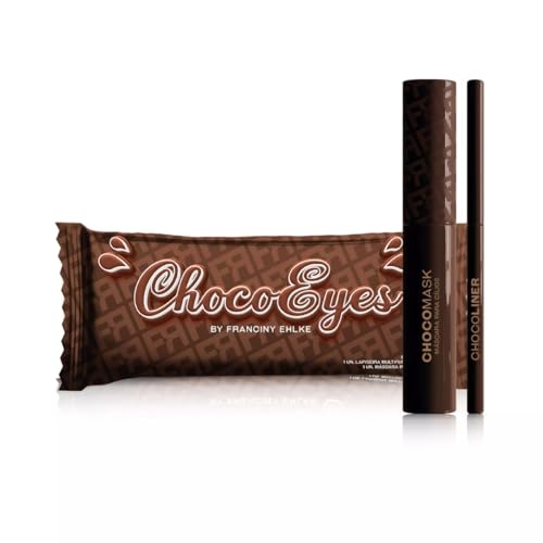 KIT FRAN CHOCOEYES MÁSCARA CILIOS MARROM E LÁPIS MULTIFUNCIONAL BY FRANCINY EHLKE