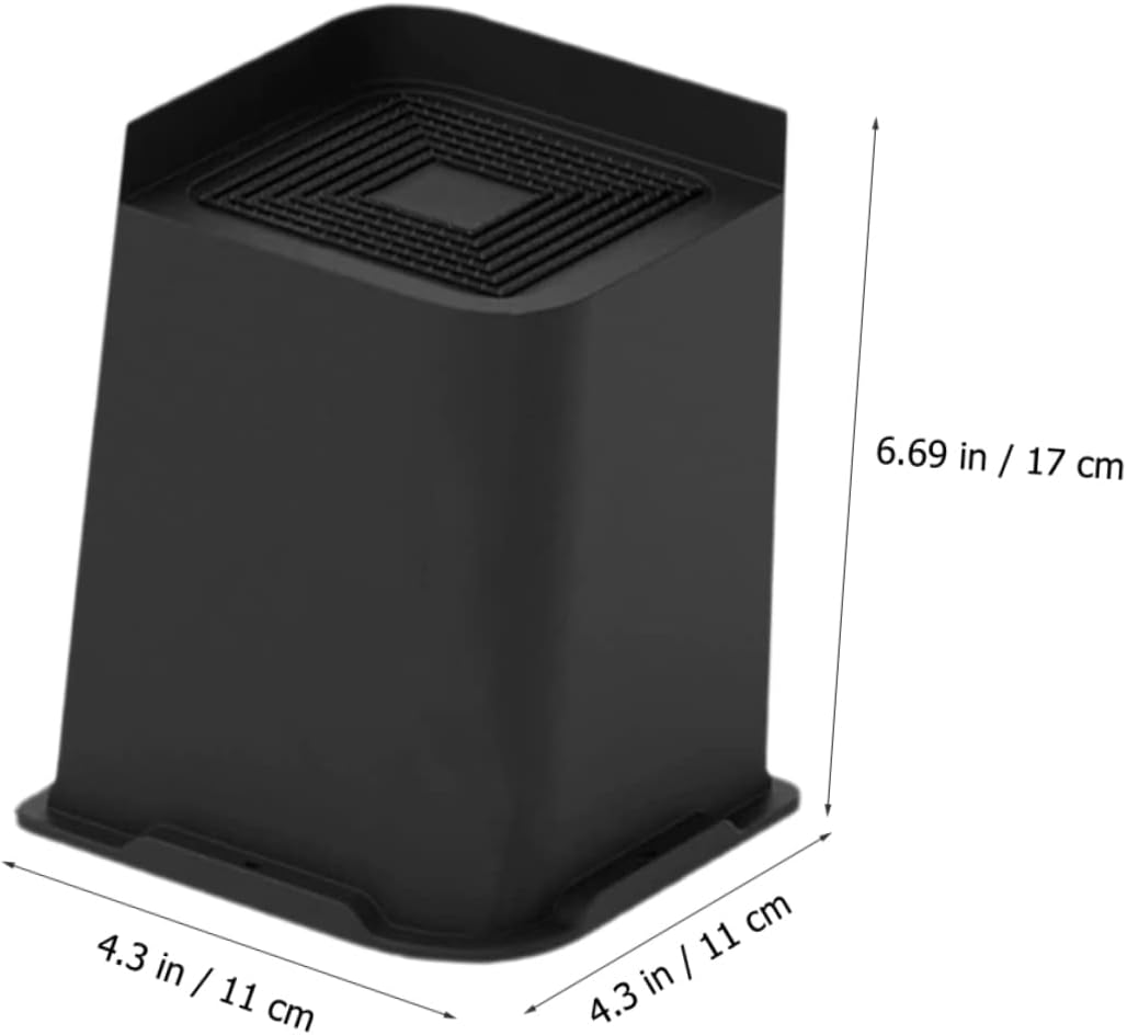 4Pcs Skid Furniture Feet Risers for Bed Sofa Table Appliances Durable Rubber Design for Enhanced Stability and Height for Home Use