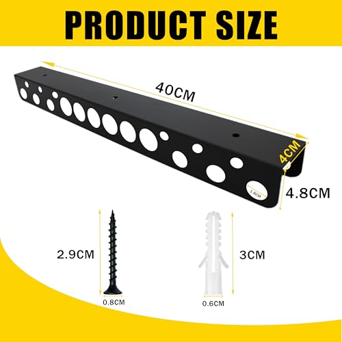 2 Stück Zangenhalter Wandhalterung Set,40 cm Wandhalterung Werkzeug,Werkzeug Wandhalter mit Schrauben und Expansionsrohr, Schraubendreher Halter,Zangen Wandregal,für Garage Werkstatt & Haushalt