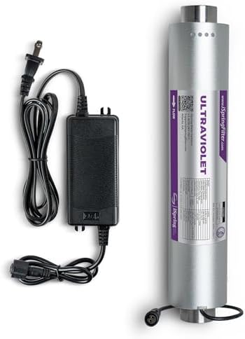 iSpring UVF50 LED UV Water Filter System, Whole House Ultraviolet...