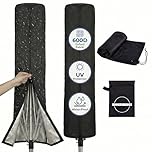 HOMIXA Rotary Washing Line Cover - 'The Most Durable' 600D Oxford Fabric (165x16x16cm) - Heavy Duty Waterproof Rotary Line Cover with Zip and Drawstring for Brabantia Rotary Clothes Line