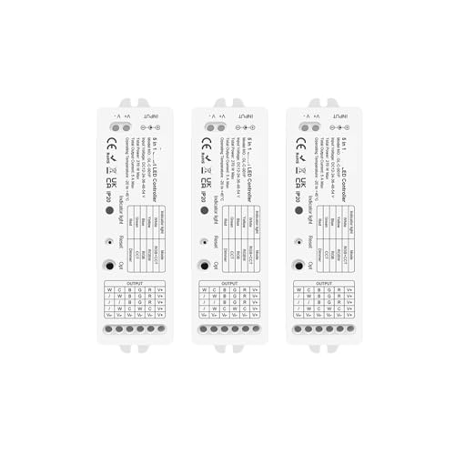 Contrôleur de bande LED 5 en 1 DC12-54V pour harmoniser vos éclairages RGB et blancs chauds
