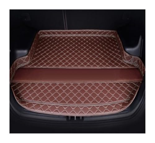 Tapis de coffre pour VW Tiguan 2009-2016 protection sur mesure version haute marron café