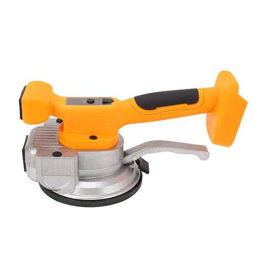 Luqeeg Tile Vibration Leveling Machine, Handheld Tile Installation Machine, 10000RPM 9 Gears Speed Adjustable Cordless Vibration Tool with 145mm Diameter Suction Cup (US Plug)