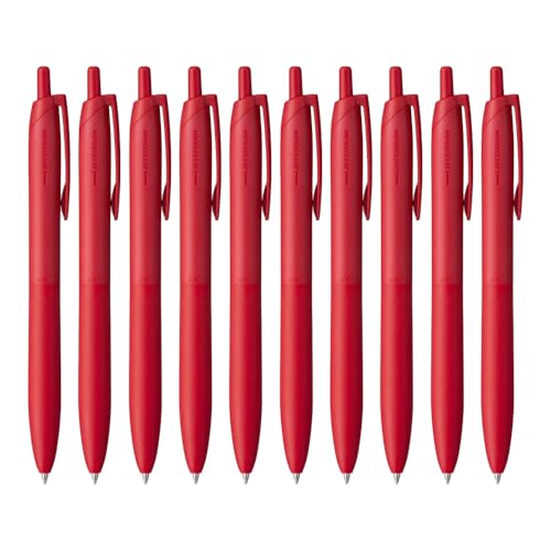 Stylo Uni Jetstream rouge SXNLS07 fini les bavures et la fatigue de la main encre 0.7mm