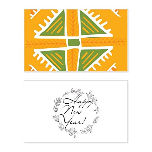 Tarjeta de felicitación con diseño de triángulo de México, un recuerdo de Año Nuevo de alta calidad