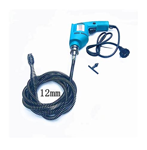 Herramienta para desatascar tuberías Yjin Store, limpiador de desagües con resorte extensible de 3-5 m, para fregadero de cocina (longitud: 5 m) miniatura 3