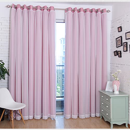 Cortinas opacas de doble capa confeccionadas con gasa transparente suave de tul, 1 ud 3