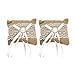 LIXBD Lot de 2 coussins en toile de jute pour alliances - Décoration de fête de mariage vintage rustique (couleur : image 1, taille : 10 x 8 cm), 10*8cm