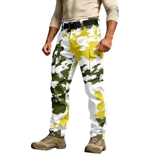 Pantalon japonais homme cargo camouflage avec cordon pour le sport