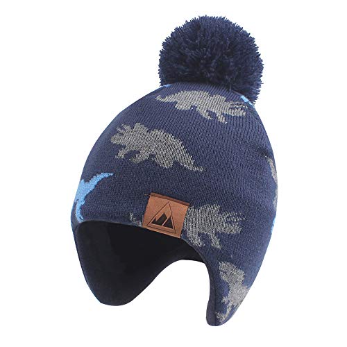 Iridescentlife Toddler Winter Hat for Boys Warm Baby Girl Beanie Fleece Infant Knit